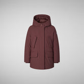 Parka bambina Ally burgundy black - New In | Save The Duck