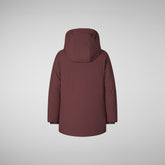 Parka bambina Ally burgundy black - GIFT GUIDE | Save The Duck