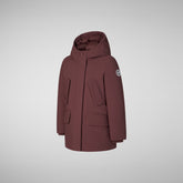 Girls' parka Ally in burgundy black - New In | Save The Duck