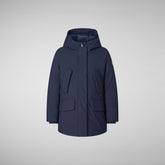 Parka Ally navy blue pour fille | Save The Duck